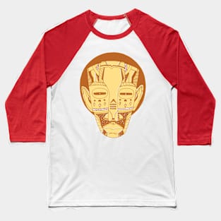 Terracotta African Mask No 3 Baseball T-Shirt